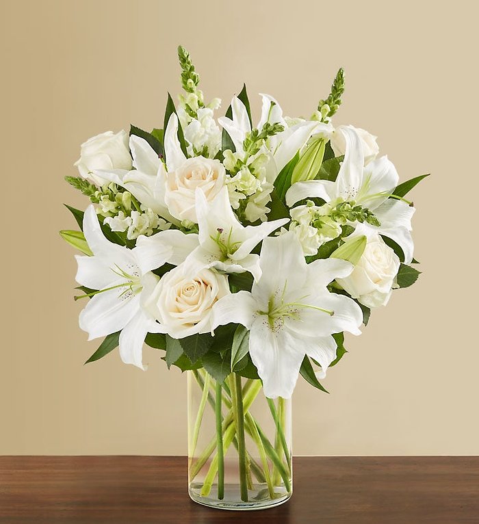 Classic All White Arrangement&trade; for Sympathy